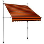 Balkon Luifel Oranje/Bruin | Retourdeal | Goedkoop!, Tuin en Terras, Nieuw, Ophalen of Verzenden, Minder dan 250 cm, Uitvalscherm
