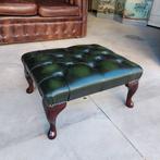 Chesterfield style - Voetbankje - puf - Hout, Leder - Nieuw