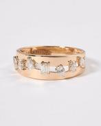 Statement ring - 14 karaat Geel goud - 0.49ct. tw. Diamant