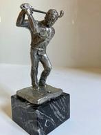 Figuur - Golfer in full swing 1,6kg - Zilverbrons, Antiek en Kunst
