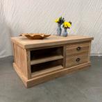 Teakhouten Salontafel met 4 lades - 100 x 60 cm - TTM Wonen, Huis en Inrichting, 50 tot 100 cm, Teakhout, Nieuw, Landelijk