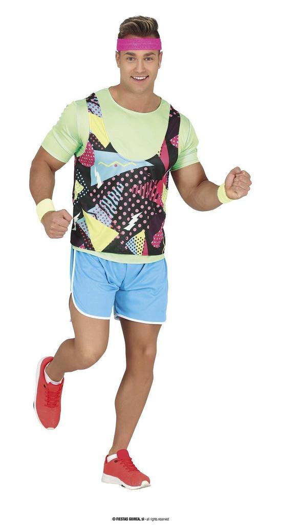 Jaren 80 Gymnast Kostuum Heren, Kleding | Heren, Carnavalskleding en Feestkleding, Nieuw, Ophalen of Verzenden