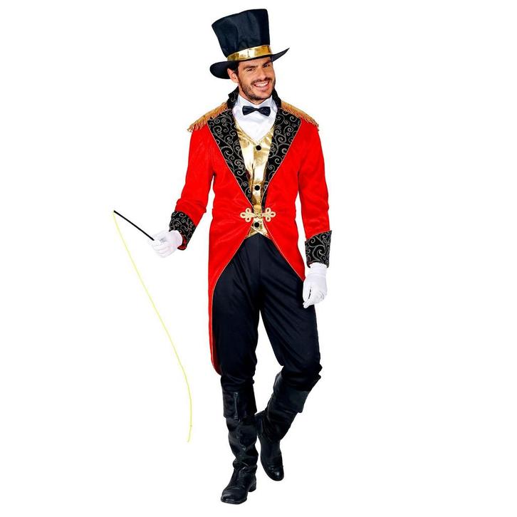Circus Kostuum Rood Zwart Heren, Kleding | Heren, Carnavalskleding en Feestkleding, Nieuw, Verzenden
