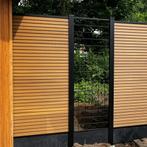 ACTIE - Premium Composiet Schutting Rhombus Eiken, Ophalen of Verzenden, Nieuw, Kunststof, 1 tot 2 meter
