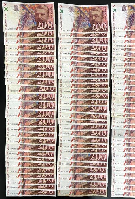 Frankrijk. - 100 x 200 Francs - Various Dates - Pick 159, Postzegels en Munten, Munten | Nederland