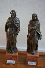 sculptuur, Saint John and Jesus - 18.7 cm - Brons, Marmer, Antiek en Kunst