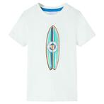 vidaXL Kindershirt met korte mouwen 104 ecru, Verzenden, Nieuw