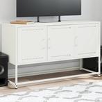 vidaXL Tv-meubel 100,5x39x60,5 cm staal wit, Huis en Inrichting, Kasten | Televisiemeubels, Minder dan 50 cm, Verzenden, 75 cm of meer