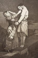 Francisco de Goya (1746-1828) after - Caprichos Blatt #12: A, Antiek en Kunst