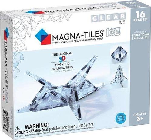 Magna Tiles - 16 stuks ICE - Magnetisch Constructiespeelgoed, Kinderen en Baby's, Speelgoed | Overig