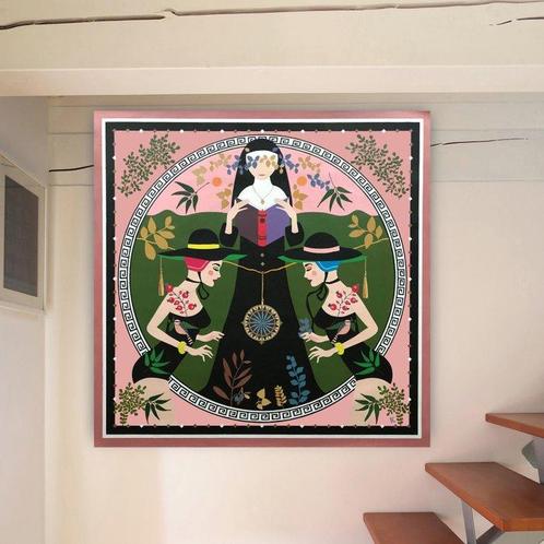 Artemisia - Wisdomat - Art-Deco - XLarge, Antiek en Kunst, Kunst | Schilderijen | Modern