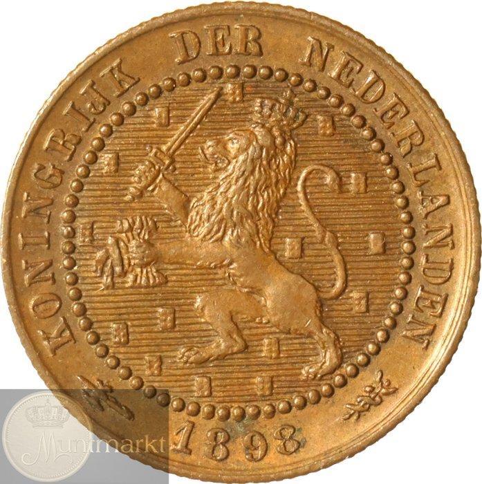 Nederland. Wilhelmina. 1 Cent 1898 & 1899 (2 opeenvolgende), Postzegels en Munten, Munten | Nederland