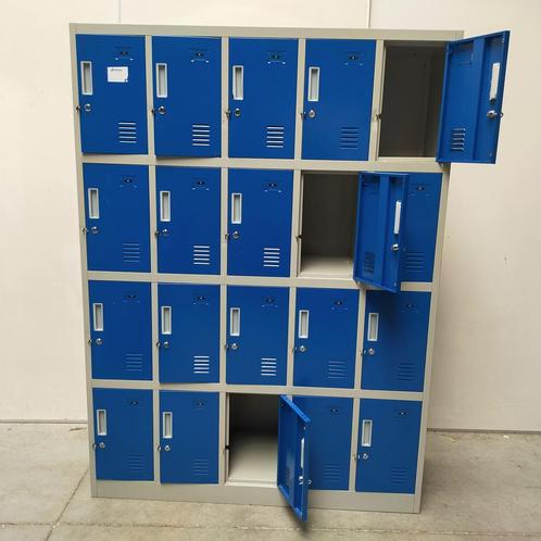 20-deurs lockerkast - 185x136x45 cm, Huis en Inrichting, Kasten | Lockerkasten, Ophalen of Verzenden