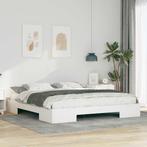 vidaXL Bedframe Wit 200 x 200 cm, Verzenden, Nieuw, Wit, Hout