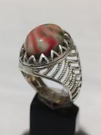 Zilver, amber - Ring - Unieke zilveren amberring, Nieuw