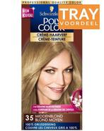 SCHWARZKOPF POLY COLOR CRÈME-HAARVERF 35 MIDDENBLOND TRAY .., Verzenden, Nieuw