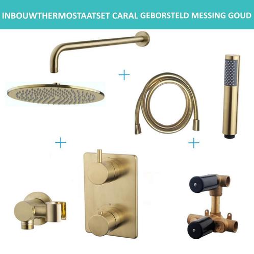 Inbouwthermostaatset Wiesbaden Caral Rond 30cm Muuruitloop, Doe-het-zelf en Verbouw, Sanitair, Kraan, Nieuw, Ophalen of Verzenden