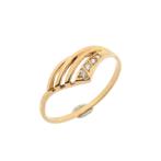 Roségouden ring met zirconia (dames sieraden, dames ring), Gebruikt, Overige kleuren, Ophalen of Verzenden, Kleiner dan 17