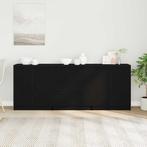 vidaXL Sideboard met lade Zwart Eiken 180 x 30 x 70 cm, Huis en Inrichting, Minder dan 50 cm, Verzenden, Nieuw, Minder dan 100 cm