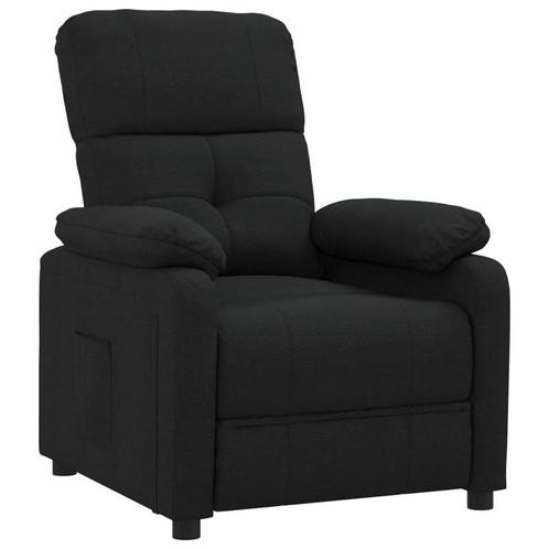 Luxe Zwarte Verstelbare Fauteuil - Retourdeal met Korting!, Huis en Inrichting, Fauteuils, 50 tot 75 cm, 75 tot 100 cm, Nieuw