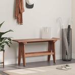 vidaXL Bank Naturel 100 x 30 x 50 cm Massief gerecycled hout, Huis en Inrichting, Banken | Bankstellen, Verzenden, Nieuw, Hout