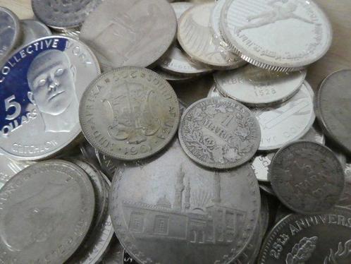 Wereld. Lot of 1 Kilo SILVER coins incl. numismatic coins, Postzegels en Munten, Munten | Europa | Niet-Euromunten