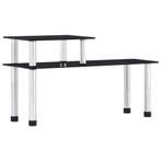 vidaXL Keukenschap 45x16x26 cm gehard glas zwart, Huis en Inrichting, Verzenden, Nieuw
