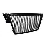 Grill Audi A4 B8 (2007-2012) RS Design Piano Black Embleem.., Ophalen of Verzenden, Nieuw