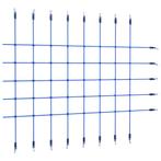 vidaXL Klimnet 200x150 cm blauw, Verzenden, Nieuw