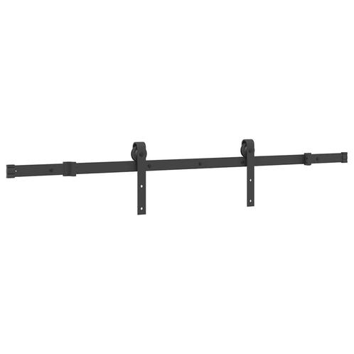 Schuifdeur Set 152cm Zwart | Retourdeal | 47% Korting!, Doe-het-zelf en Verbouw, Deuren en Horren, Minder dan 80 cm, Schuifdeur