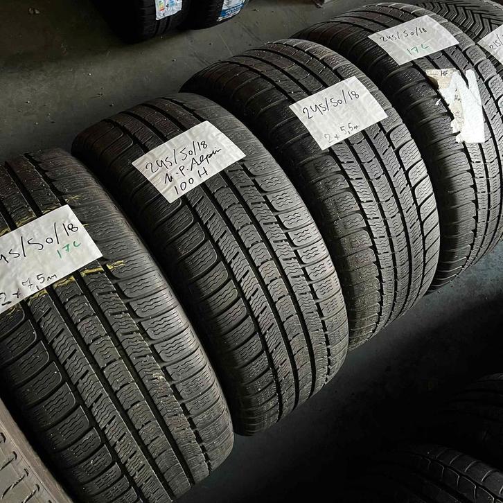 4 x Michelin Pilot Alpin 245-50-18 100HWinterbanden 7,5mm, Auto-onderdelen, Banden en Velgen, 18 inch, Winterbanden, 245 mm, Personenwagen