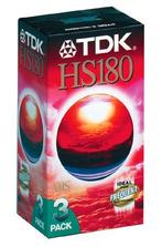 TDK HS180 VHS Videoband / Videocassette 180 Minuten 3 Uur (P, Verzenden, Nieuw