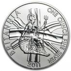 Britannia 1 oz 2011, Postzegels en Munten, Verzenden, Overige landen, Losse munt, Zilver