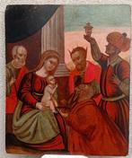 Scuola veneto cretese (XVII) - Adorazione dei magi, Antiek en Kunst, Kunst | Schilderijen | Klassiek