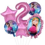 Folie ballonnen | Frozen | cijfer 2 - 3 | verjaardag ballon, Nieuw, Ophalen of Verzenden