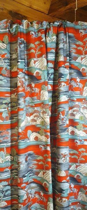 Jim Thompson-stijl weefsel Art Nouveau oosters - 300x280cm -, Antiek en Kunst, Antiek | Kleden en Textiel