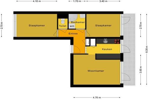 Appartement Hisveltplein in Arnhem, Huizen en Kamers, Huizen te huur, Via bemiddelaar, Gelderland, Appartement