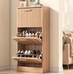 Stijlvolle Schoenenkast met Rotan Look – 3 Laag Klepdesign, Huis en Inrichting, Kasten | Schoenenkasten, Verzenden, Nieuw