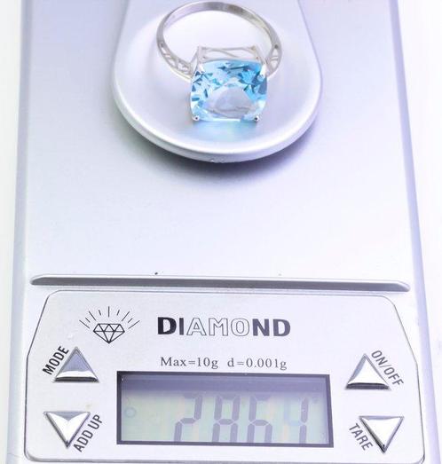 Zonder Minimumprijs - Ring - 14 karaat Witgoud Topaas, Sieraden, Tassen en Uiterlijk, Ringen