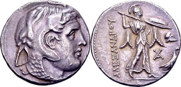 Ptolemaic Egypt, Ptolemy I “soter” zilver, Postzegels en Munten, Munten | Europa | Niet-Euromunten, Verzenden