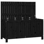 Tuinbox 121x55x64 cm massief grenenhout zwart (Partytenten), Tuin en Terras, Tuinhuizen, Verzenden, Nieuw