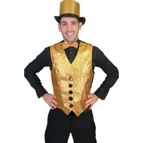 Gouden vestje voor heren Gouden kleding Carnavalskleding en