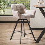 *WOONWINKEL* Draaibare Barstoel Zandkleur Renegade Stof, Verzenden, Nieuw