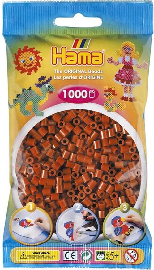 Hama - Strijkkralen Kastanje Bruin (1000 stuks) | Hama -, Hobby en Vrije tijd, Knutselen, Nieuw, Verzenden