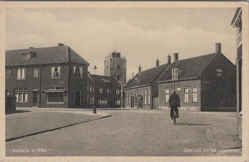 KATWIJK AAN ZEE - Gezicht op de vuurtoren, Verzamelen, Ansichtkaarten | Nederland, Verzenden