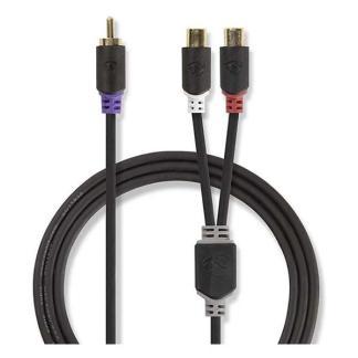 Tulp splitterkabel | V  M | Nedis | 0.2 meter, Audio, Tv en Foto, Audiokabels en Televisiekabels, Nieuw, Verzenden