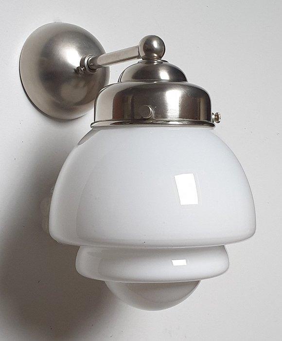 GISO (Gispen) - Wandlamp - Opaline glas, Nikkel, Antiek en Kunst, Kunst | Designobjecten