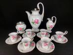 Meissen - Koffieservies (15) - Col de cygne • Rose sauvage -