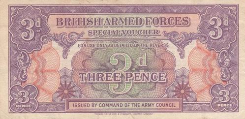 1946 Vf Great Britain M 9a 3 Pence Nd, Postzegels en Munten, Bankbiljetten | Europa | Niet-Eurobiljetten, Verzenden