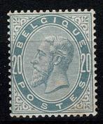 België 1883 - COB nr. 39 SM Koning Leopold II 20c parelgrijs, Gestempeld